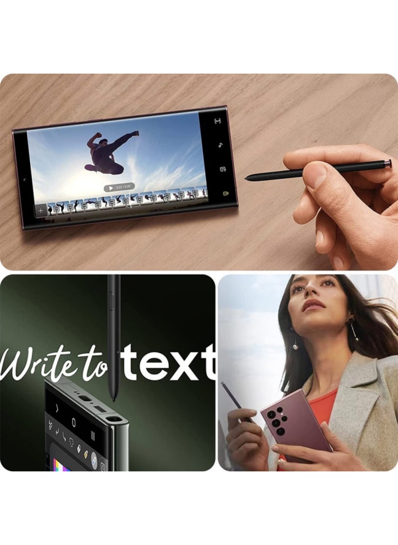 Techmaster Samsung Galaxy S22 S23 Ultra Compatible S Pen Touch Stylus Pen and Spare Tip  - Image 5