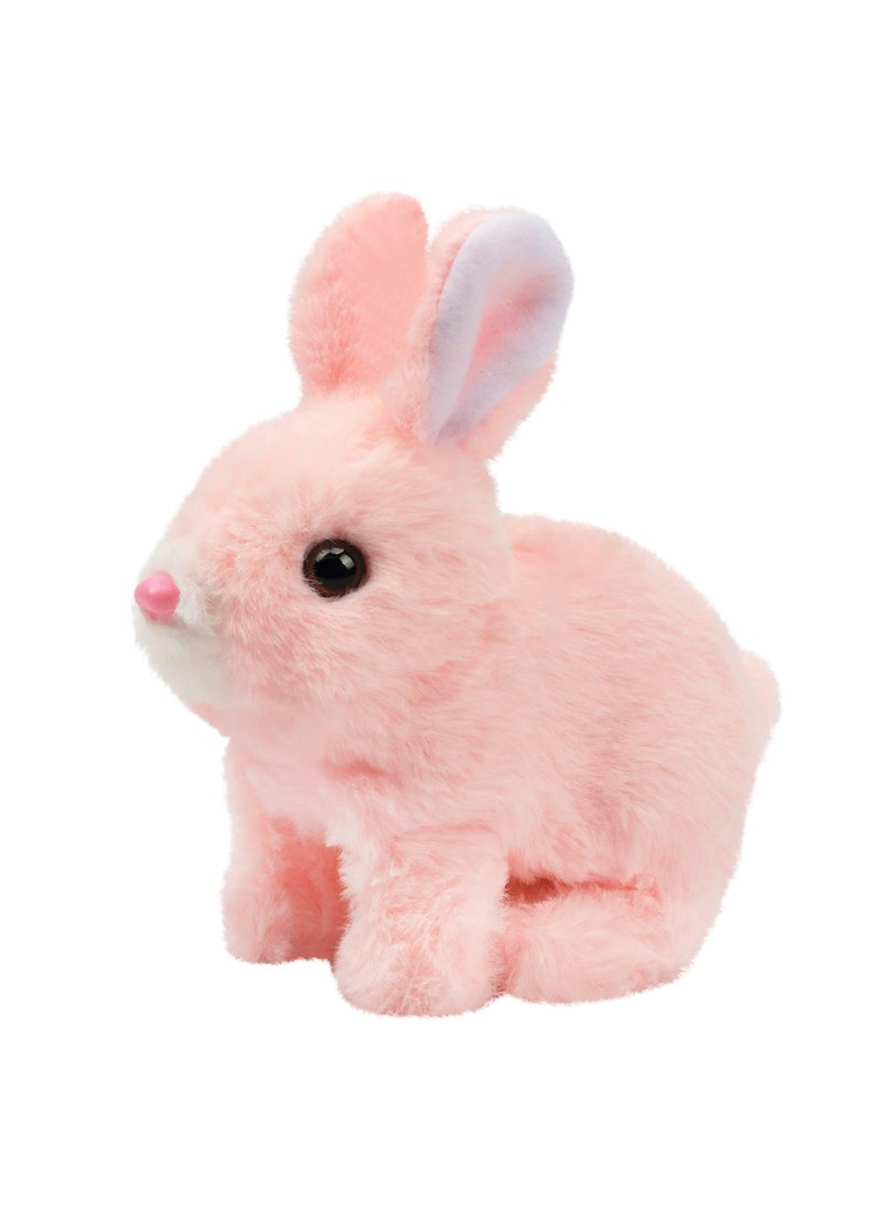 GNAFOTU - Interactive Electronic Pet, Hopping Rabbit Plush Bunny Toy with Sounds Movements Animated Walking Wiggle Ears Twitch Nose Gift for Toddlers Birthday, Stuffed Animal Electric Gift - Image 1
