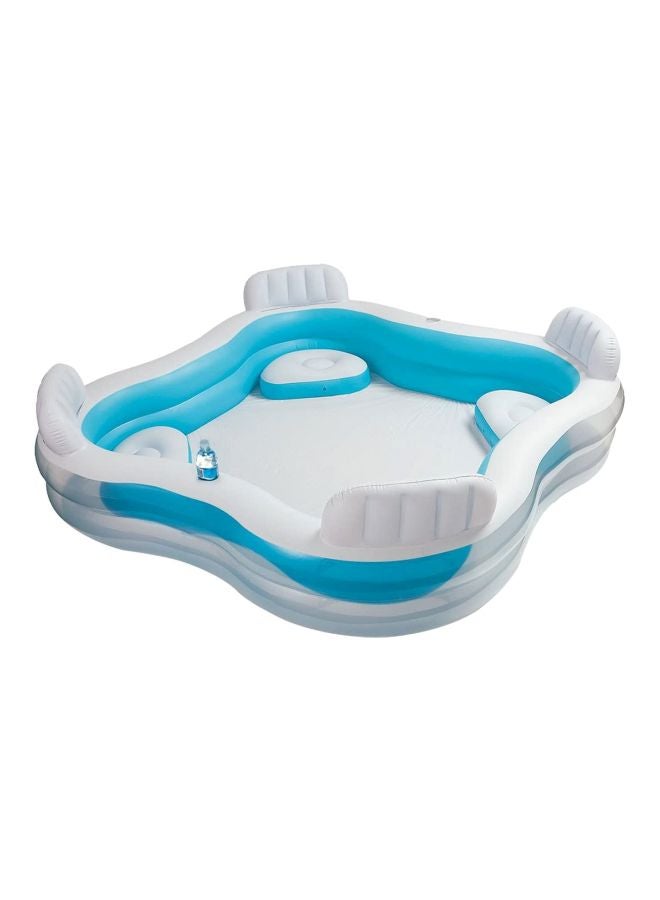 INTEX Swim Centre Vinyl Family Lounge Pool 90x90x26inch - Image 1
