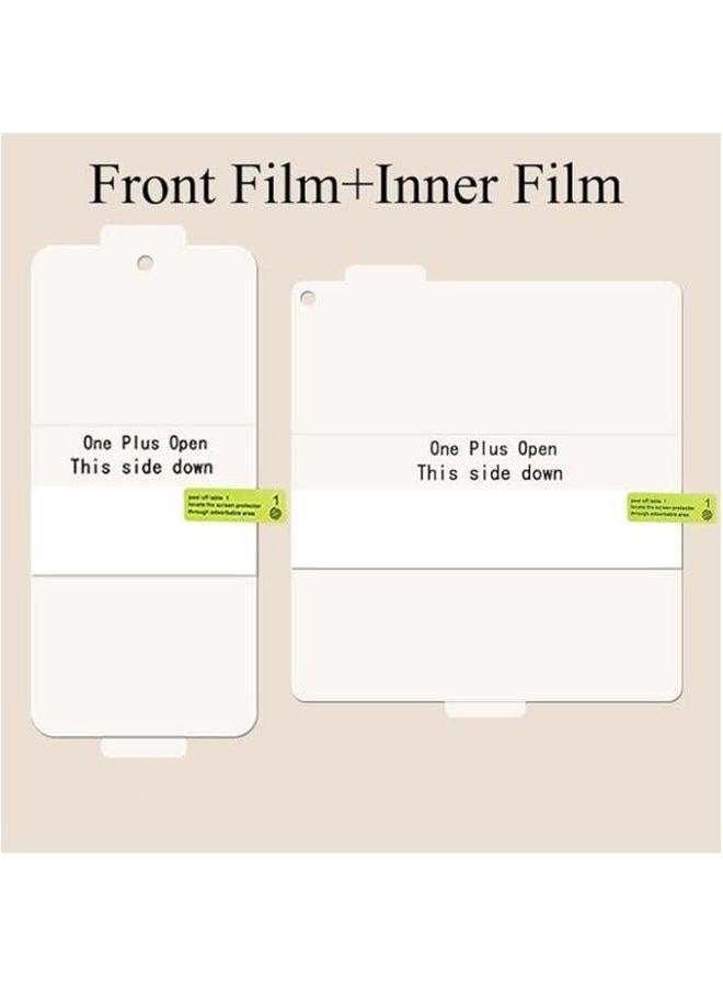 Compatible with Oneplus Open/OPPO Find N3 Flexible TPU Screen Protector, 2 Pack Front Inside, Fingerprint Unlock, Case Friendly, Bubble Free, Anti-Scratch, HD Clear  - Image 5