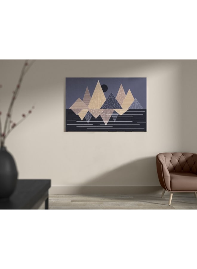 Home Gallery Triangles colorful in an abstract geometric style Printed canvas wall art 120x80 cm - Image 5