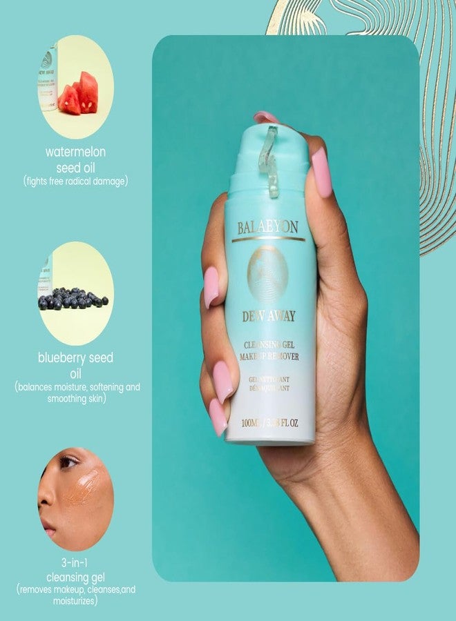Balaeyon Cleansing Gel Makeup Remover, Removes Waterproof Mascara, 3-In-1 Cleanser, Oil Based, Moisturizing, Great For Sensitive Skin, All Natural, TSA Friendly, 3.38 fl oz - Image 5