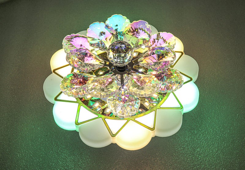 swanart 10 Watts Chandelier & Wall Light Multicolour, Round(Corded Electric, Crystal) (‎Design 1) - Image 5