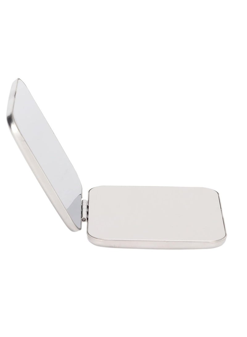 مرآة سفر صغيرة، تصميم قابل للطي، مرآة جيب إنتاج مصغرة صورة واضحة للجيب لحزمة السفر (مربع) - Image 2