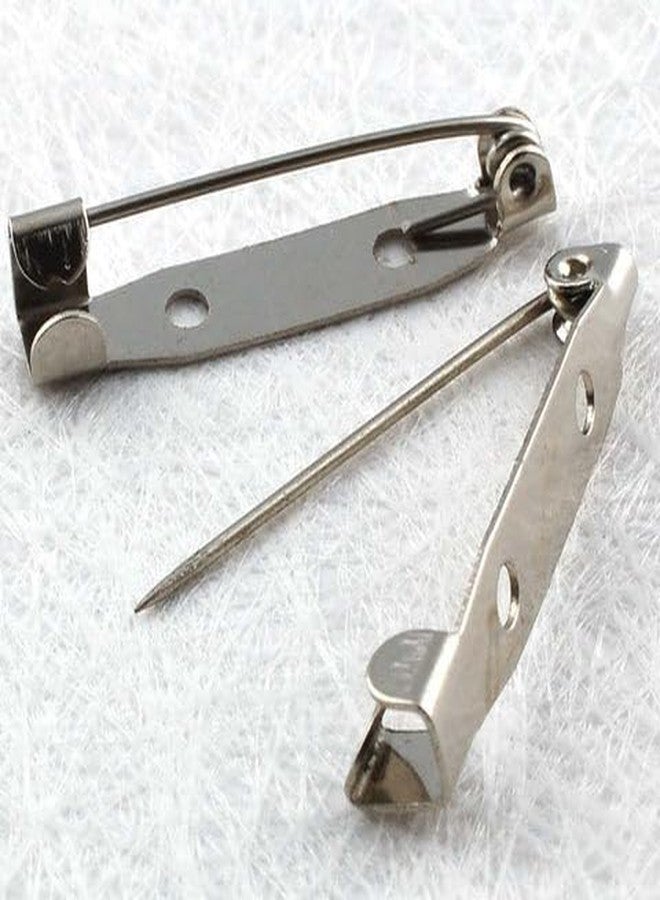 SIJCM Brooch Pins Pack 100 Pcs of Metal Brooch Pin,Backs Safety Clasp Brooch Pin, Jewelry Pins for DIY Craft Making (25mm) - Image 2