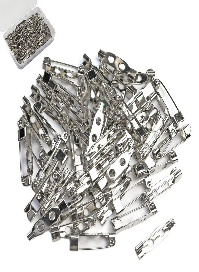 SIJCM Brooch Pins Pack 100 Pcs of Metal Brooch Pin,Backs Safety Clasp Brooch Pin, Jewelry Pins for DIY Craft Making (25mm) - Image 4