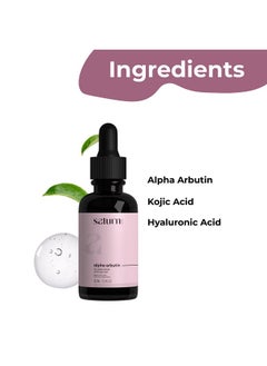 Saturn by GHC Saturn by GHC Alpha Arbutin Serum for Pigmentation & Dark Spots Removal | Anti-pigmentation Face Serum For Women with Hyaluronic Acid & Kojic Acid to Remove Blemishes | 30 ml (Pack of 2)  - Image 3