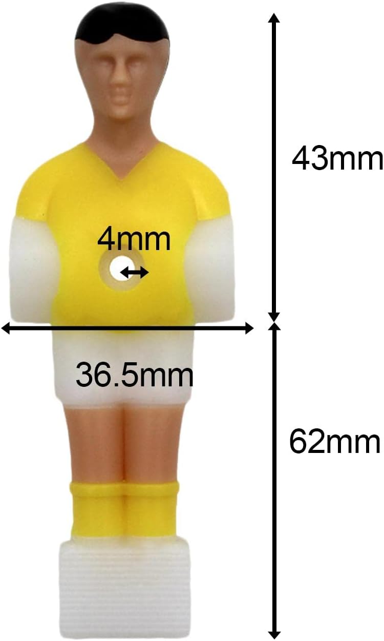 Colaxi 3Pcs Soccer Table Men Player Foosball Men for Adult Kids Office Indoor Games Family - Image 4