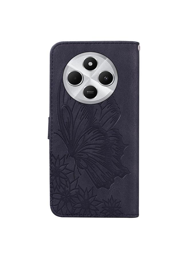 S-TOP Case For Redmi A4 5G Retro Skin Feel Butterflies Embossing Horizontal Flip Leather Phone Case - Image 4