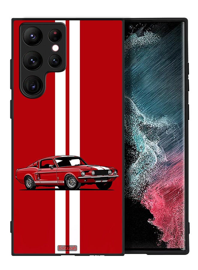 Tolwak غطاء حماية لجهاز سامسونج جالاكسي S22 ألترا 5G بتصميم فني تجريدي لسيارة كلاسيكية - Image 2
