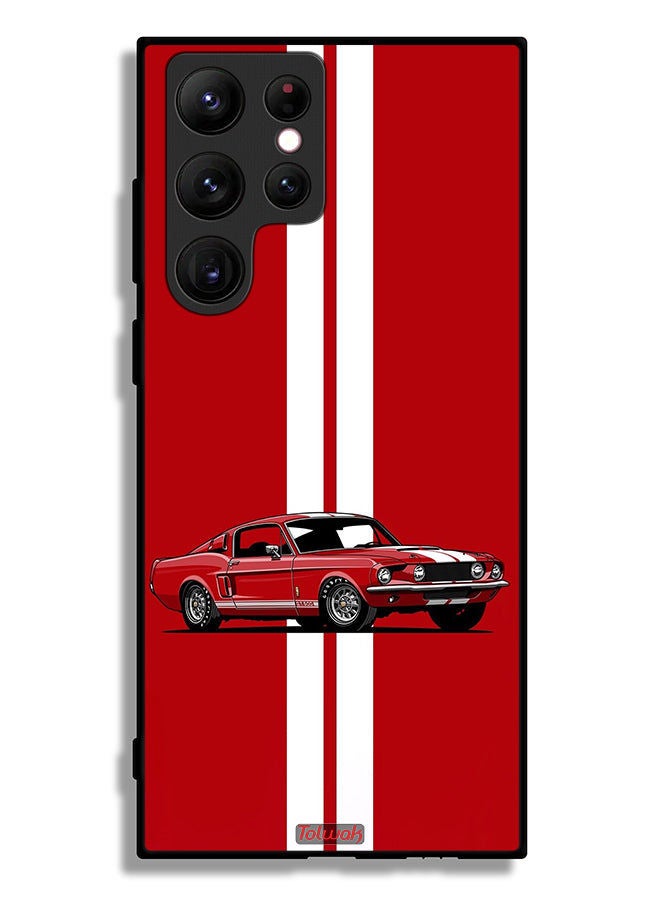 Tolwak غطاء حماية لجهاز سامسونج جالاكسي S22 ألترا 5G بتصميم فني تجريدي لسيارة كلاسيكية - Image 3