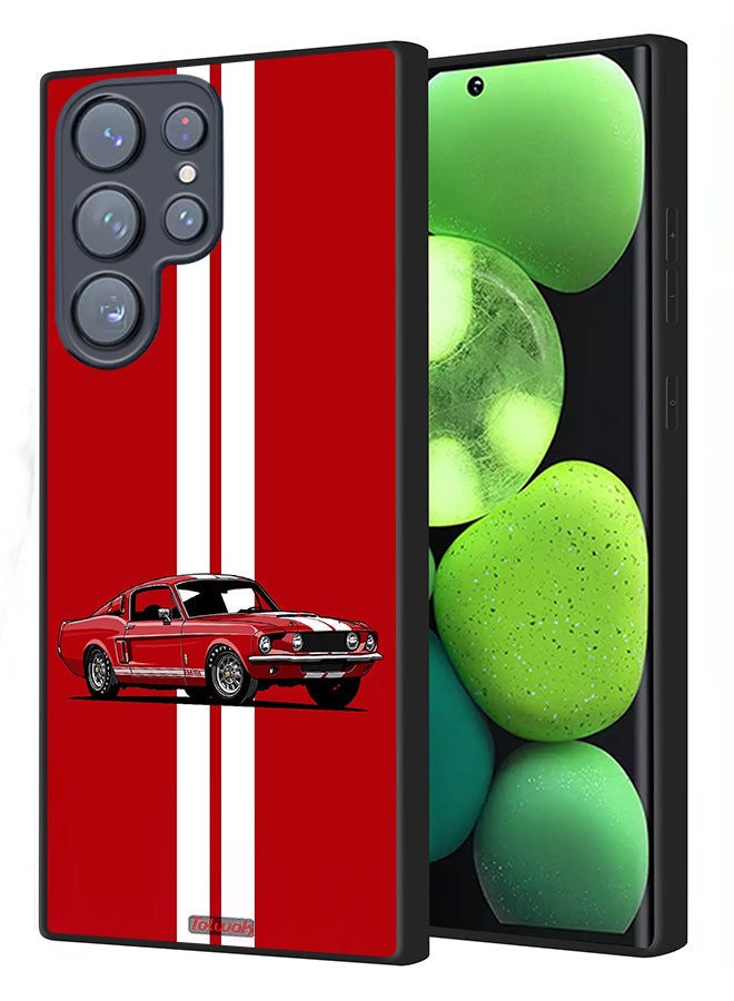Tolwak غطاء حماية لجهاز سامسونج جالاكسي S22 ألترا 5G بتصميم فني تجريدي لسيارة كلاسيكية - Image 1