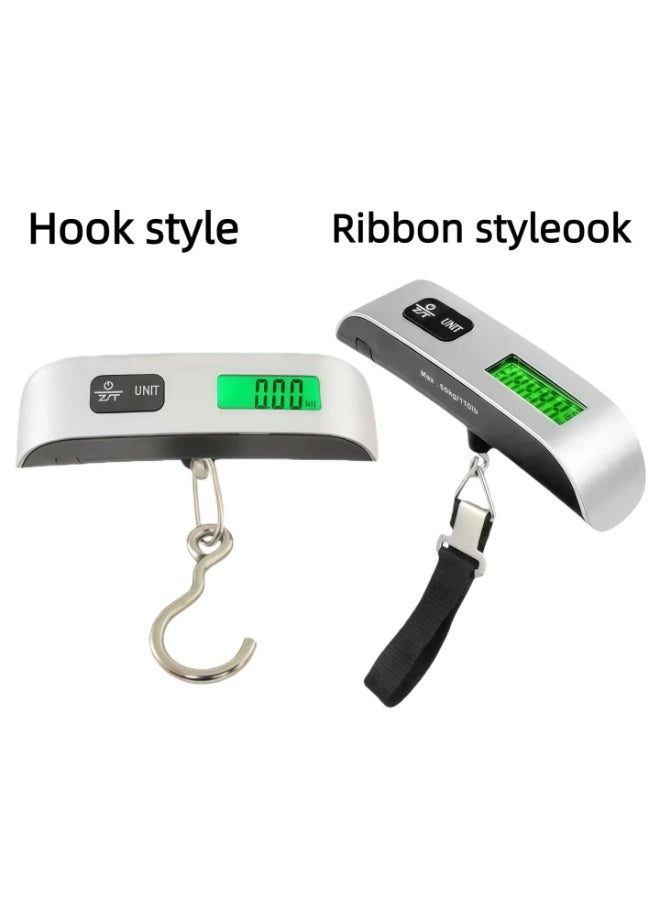Digital Hanging Luggage Scale Portable Handheld Baggage Scale for Travel Suitcase Scale for Traveling with LCD Display 50kg/110lb - Image 2