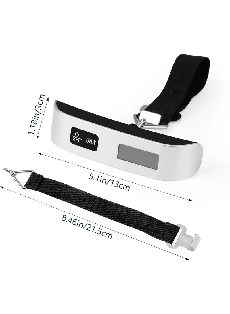 Digital Hanging Luggage Scale Portable Handheld Baggage Scale for Travel Suitcase Scale for Traveling with LCD Display 50kg/110lb - Image 4