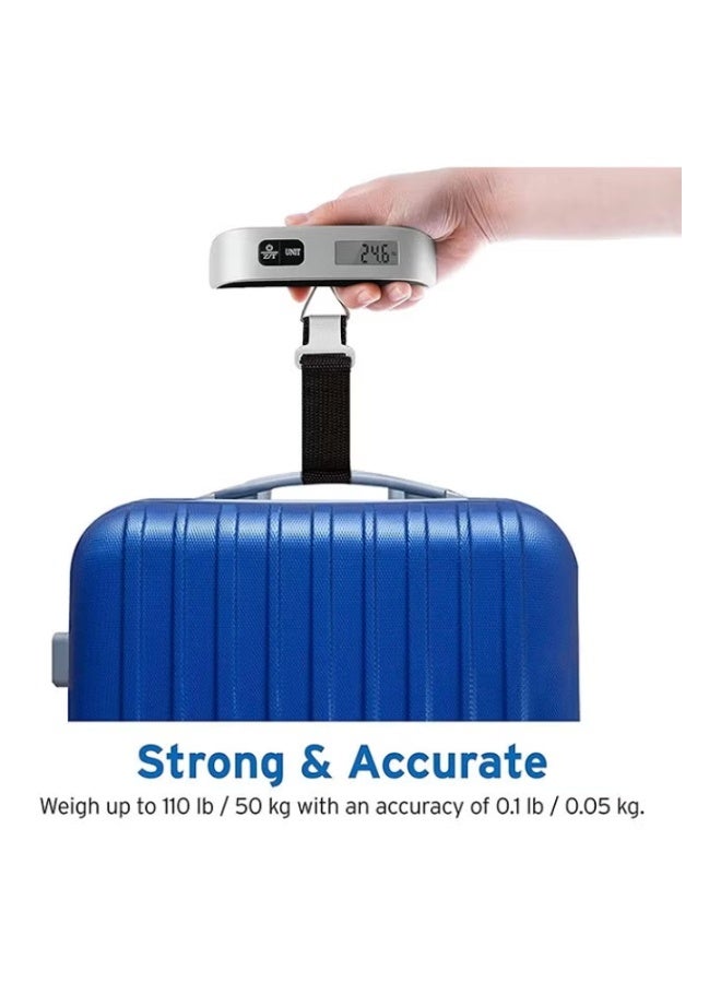 Digital Hanging Luggage Scale Portable Handheld Baggage Scale for Travel Suitcase Scale for Traveling with LCD Display 50kg/110lb - Image 3