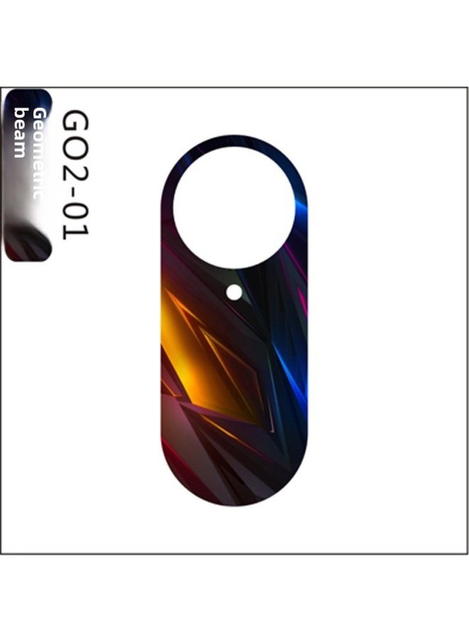 StartFly Suitable For Shadow Stone Insta360 GO2 Sports Camera GO3/GO3S Body Protection Film Accessories-Color:Geometric Beam-Specifications:Insta360 GO3  - Image 1