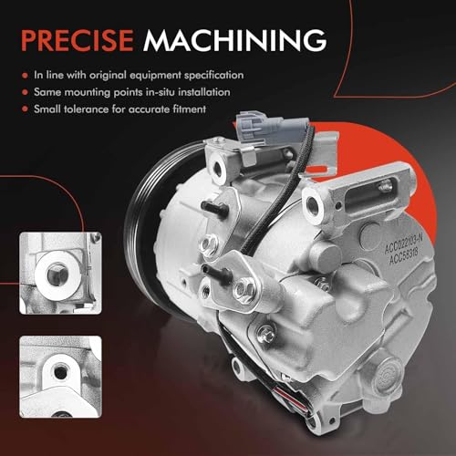 A-Premium Air Conditioner AC Compressor with Clutch Compatible with Toyota Yaris 1.5L 2007-2012 - Image 5