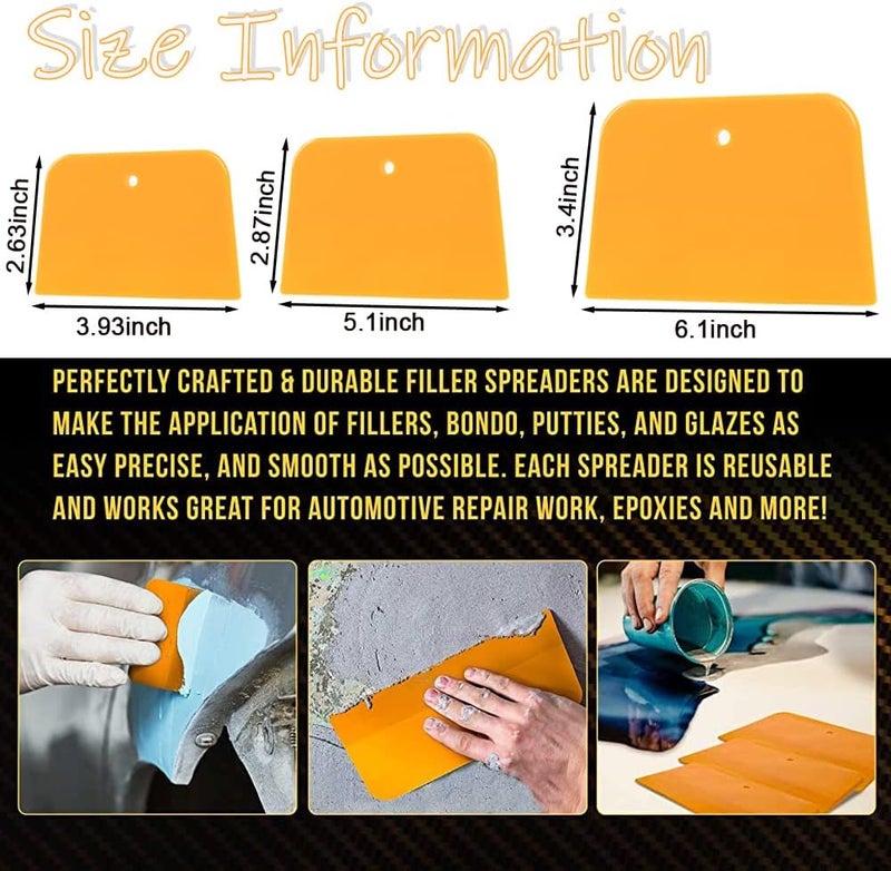 TINSKY 15PCS Body Filler Spreaders Set - Image 5
