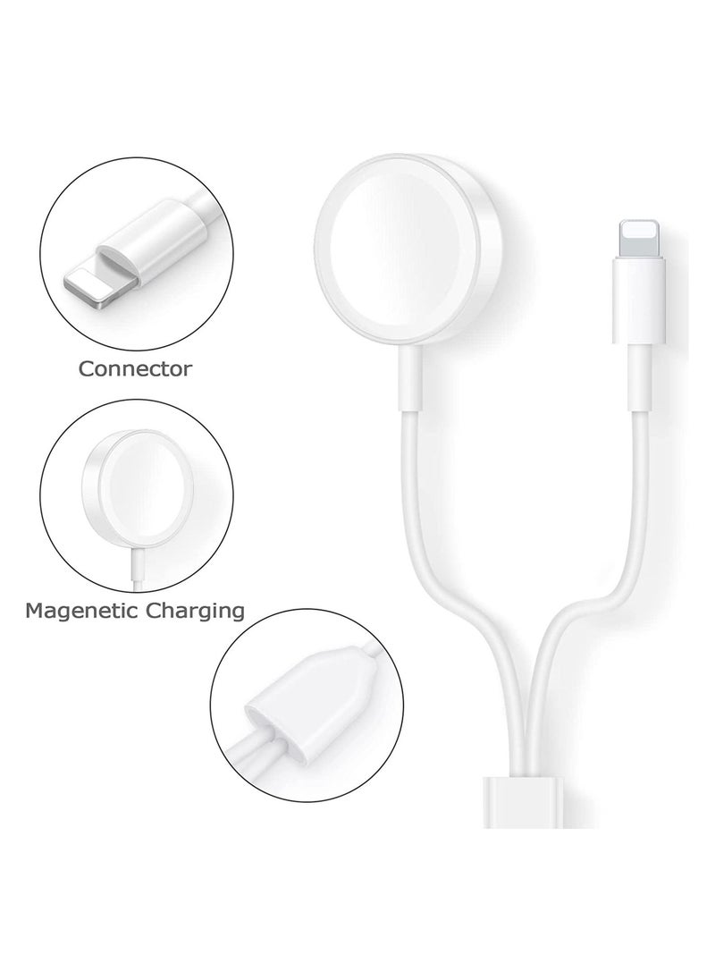 Generic - Update Version Smart Watch Charger Wireless USB 3.9 ft/1.2 m Charging Cable for Watch Series SE/8/7/6/5/4/3/2/1 & Phone 14/13/12/11/Pro/Max/XR/XS/XS Max/X - Image 1