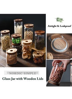 General 3 Pack Airtight Glass Storage Jar Borosilicate Glass Kitchen Canisters Glass Canister for Kitchen, Pantry Organization Ideal for Coffee Nuts Cookie (800ml 1000ml 500ml)  - Image 4