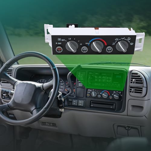 KUTTOLE Climate Control Module for Chevrolet GMC C1500 C2500 C3500 K1500 K2500 K3500 Tahoe Suburban Yukon, Cadillac Escalade, #OE 599-006 AC Control Switch w/Rear Window Defogger - Image 2