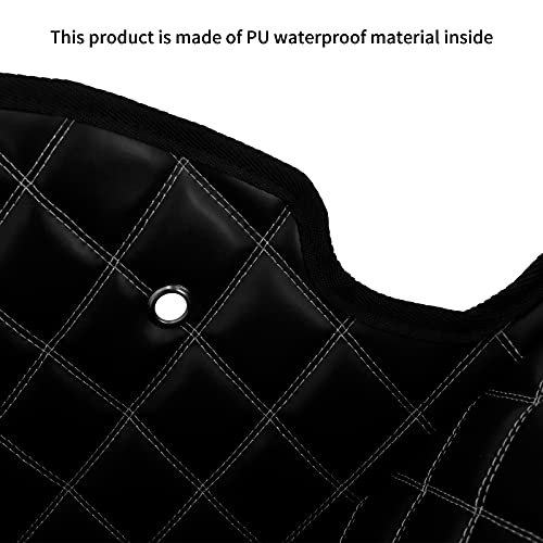 HDBUBALUS Non-Stretched Saddlebag Liners Inserts White Thread Compatible with Harley Touring Electra Street Glide Road King 2014-2023 1 Pair - Image 4