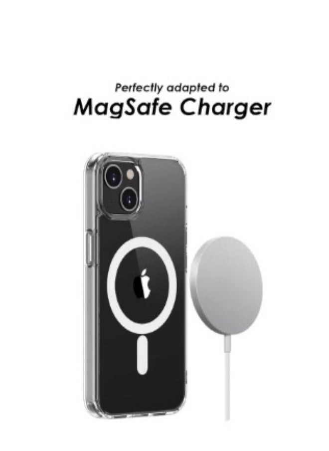 Ontime - Clear Anti-Yellowing Slim Case with MagSafe and Supports All Apple Accessories for iPhone 15 Pro Max - Image 1