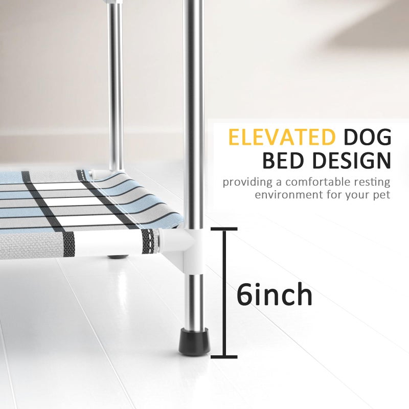 Caghash Bedside Window Dog Bunk Bed - Double Elevated Human Dog Bed with Guardrail 2 Layers Window Perch Dogs Cot 2-Tier Bedside Sleeper for Multi-Pet Households (20'' x 20'' x 25'') - Image 5