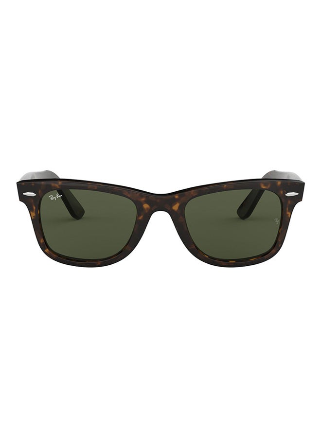 Ray-Ban Unisex Original wayfarer Tortoise Sunglass RB2140 902 50MM Green Lenses - Image 2
