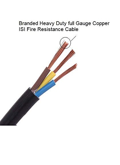 blue orange Blue Orange Extension Long 10M Copper Flexible Wire 15 MM x 3 Core Extension Wire with 20 Amp Plug Black  - Image 3