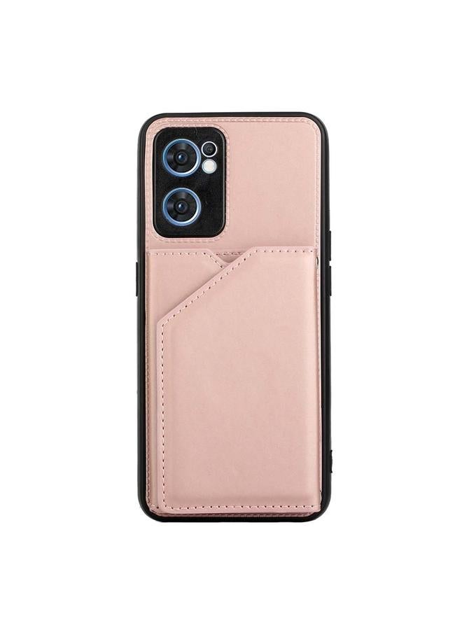 اس-توب جراب لهاتف OPPO Reno7 5G بملمس الجلد من البولي يوريثان الحراري + TPU + جراب هاتف PC - Image 2