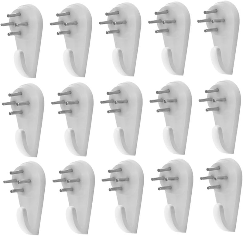 25 قطعة من خطافات الأظافر الشفافة غير المرئية قوية التحمل لتركيب الصور والأعمال الفنية بدون إطار - Image 1