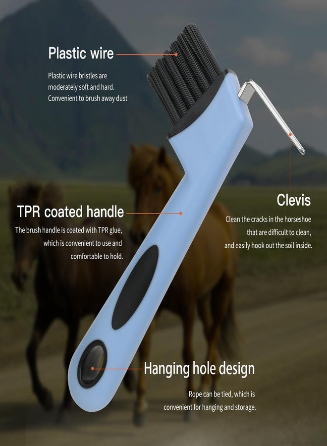Histotree 2-in-1 Blue Horse Hoop Pick with Brush 6.14in/15.6cm - Image 3