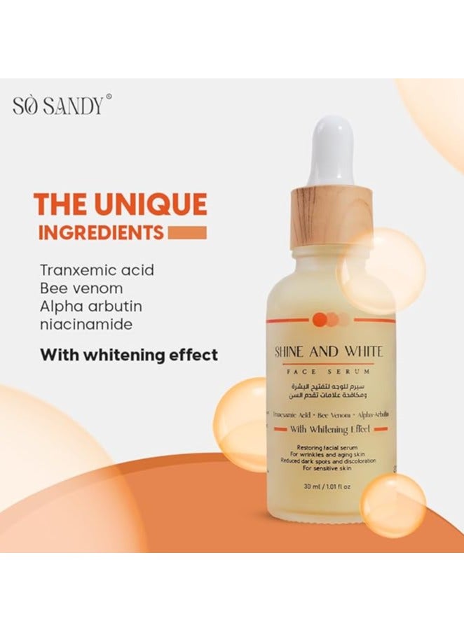 So Sandy Shine and white Face Serum - Bee Venom Serum - 10ml - Image 4