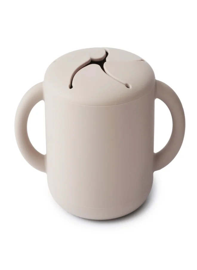 mushie Silicone Snack Cup Ivory