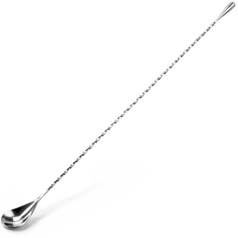 Cocktailor Twisted Mixing Spoon Long Handle Stainless Steel Cocktail Bar Spoons in Three Sizes 155inch