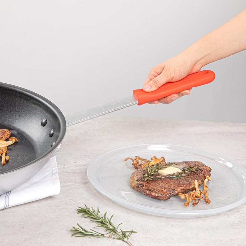 Restaurantware Restaurantware  Met Lux Pan Handle Sleeve 1 Removable Pan Handle Cover  Fits 14inch Pans Aluminum Pans Sold Separately Red Silicone Handle Holder Sleeve Dishwashable NoSlip  - Image 5