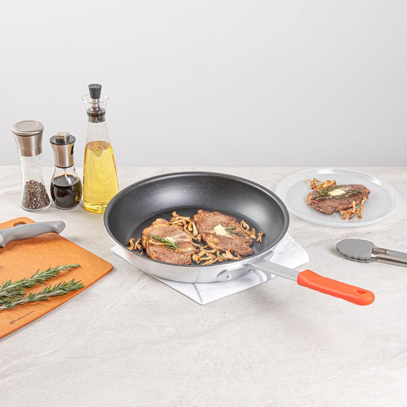 Restaurantware Restaurantware  Met Lux Pan Handle Sleeve 1 Removable Pan Handle Cover  Fits 14inch Pans Aluminum Pans Sold Separately Red Silicone Handle Holder Sleeve Dishwashable NoSlip  - Image 3