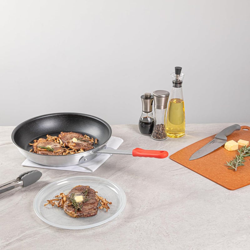 Restaurantware Restaurantware  Met Lux Pan Handle Sleeve 1 Removable Pan Handle Cover  Fits 14inch Pans Aluminum Pans Sold Separately Red Silicone Handle Holder Sleeve Dishwashable NoSlip  - Image 4