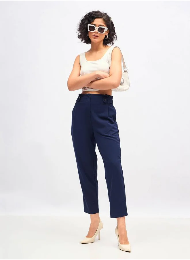 ساسافراس Front Button Paperbag Waist Pants by Styli