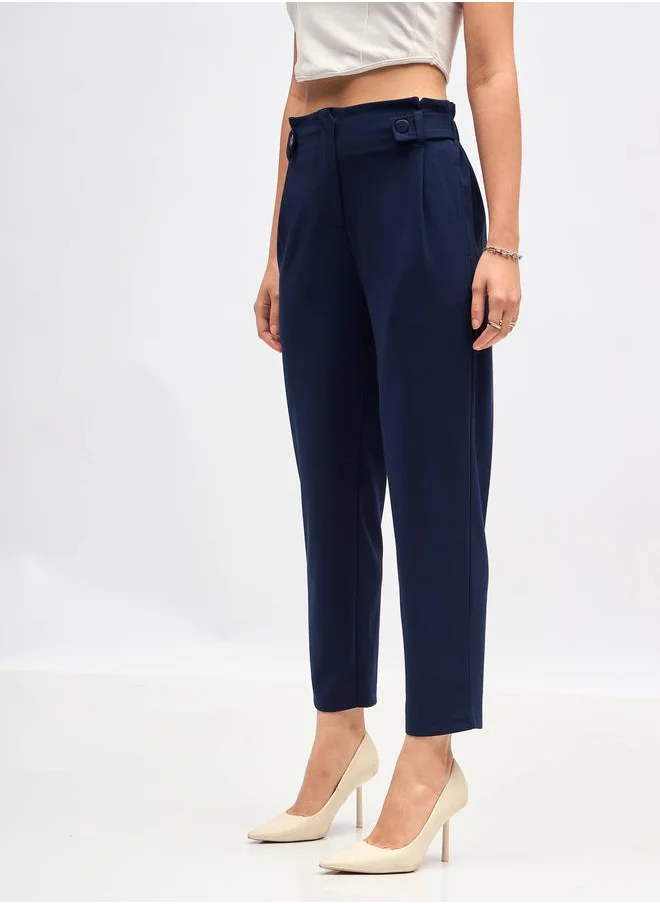ساسافراس Front Button Paperbag Waist Pants by Styli