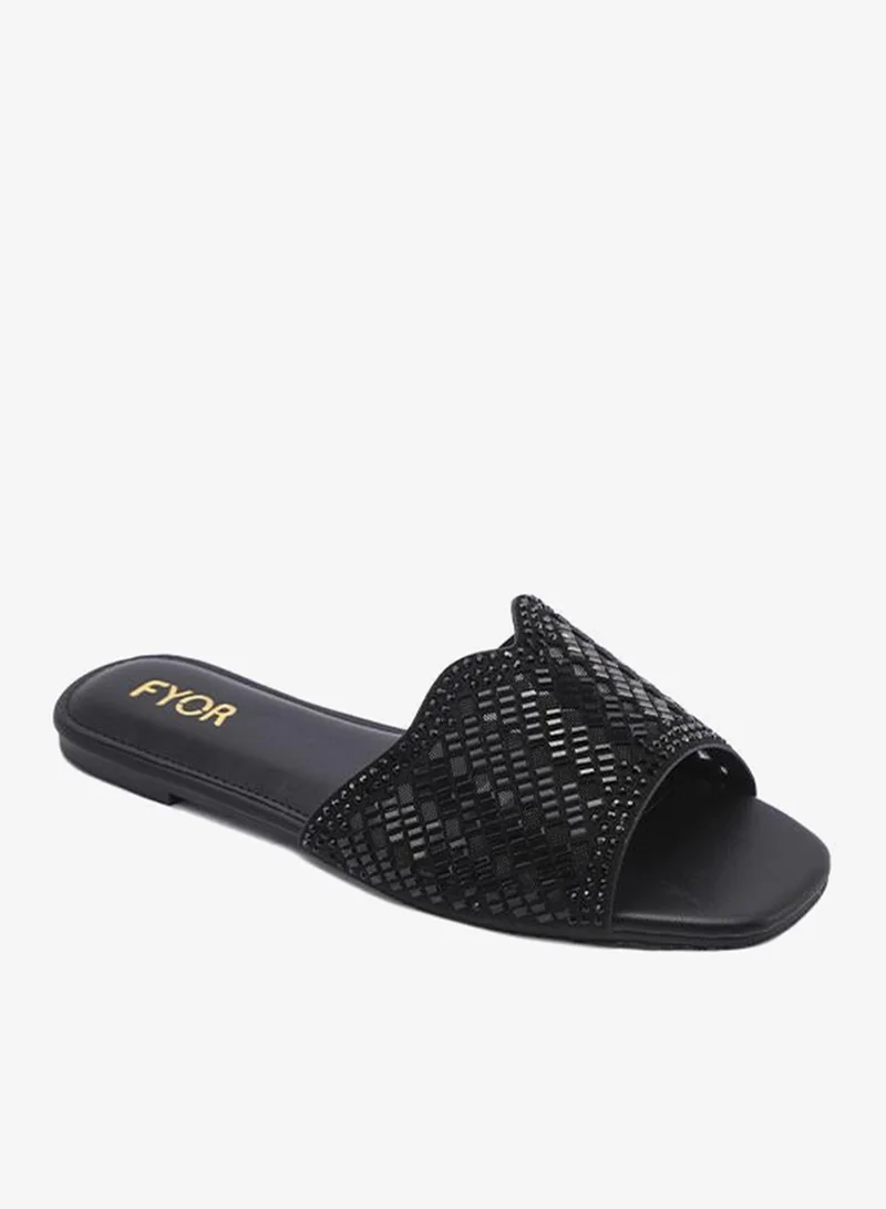 فايور Cutwork Embellished Flat Sandal MY 388