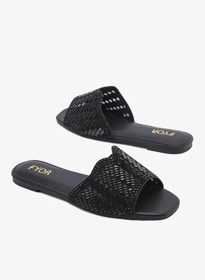 Fyor  Stylish Tonal Crystal Lattice Slide MY 388 for Women | Best Price UAE