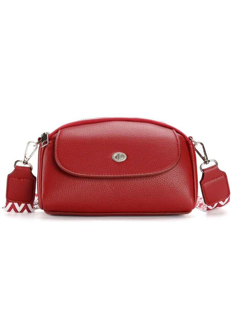 Generic - 2024 Korean Style Chic Shoulder Dumpling Bag Red - Image 1