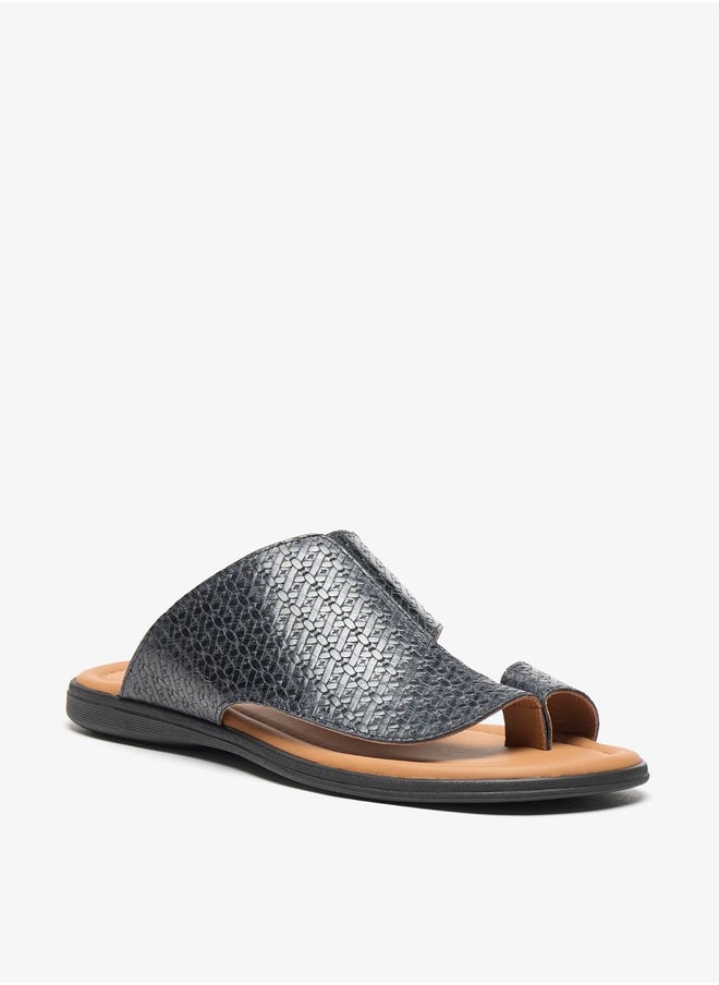 LBL by Shoexpress Mens Textured Slip-On Arabic Sandals  - Image 1