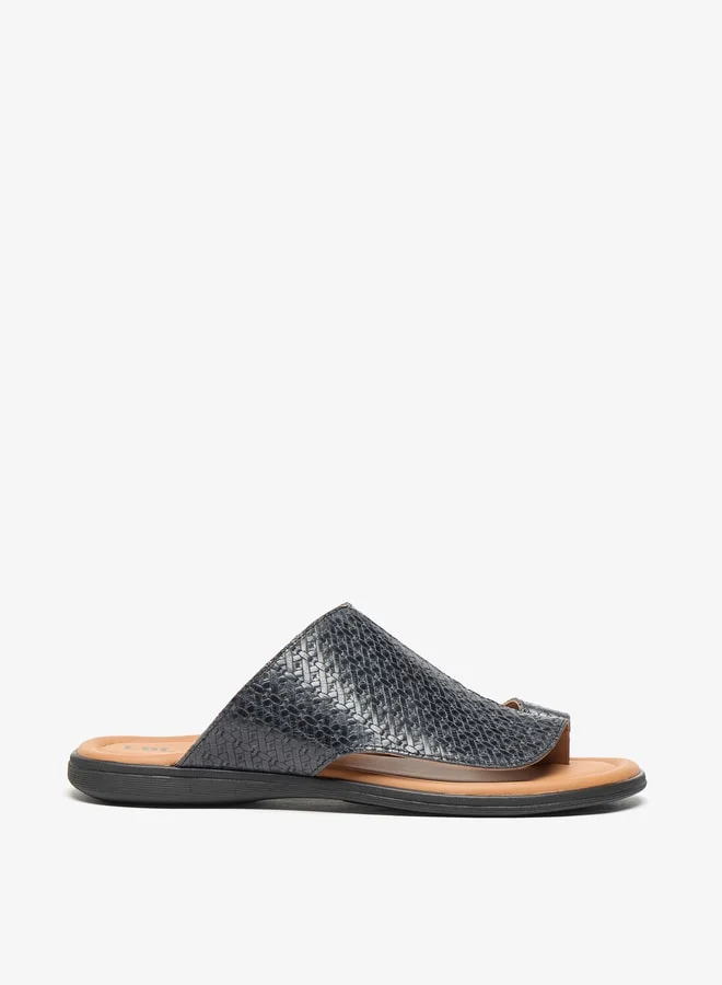 LBL by Shoexpress Mens Textured Slip-On Arabic Sandals