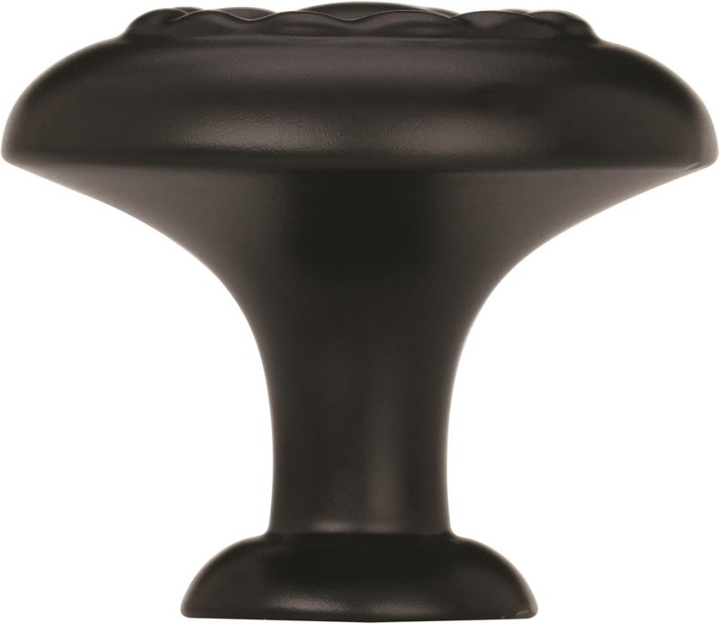 Amerock Inspirations 1-1/4in (32mm) Diameter Knob in Flat Black - Image 3