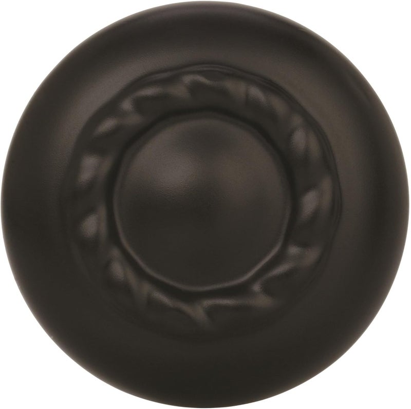 Amerock Inspirations 1-1/4in (32mm) Diameter Knob in Flat Black - Image 2