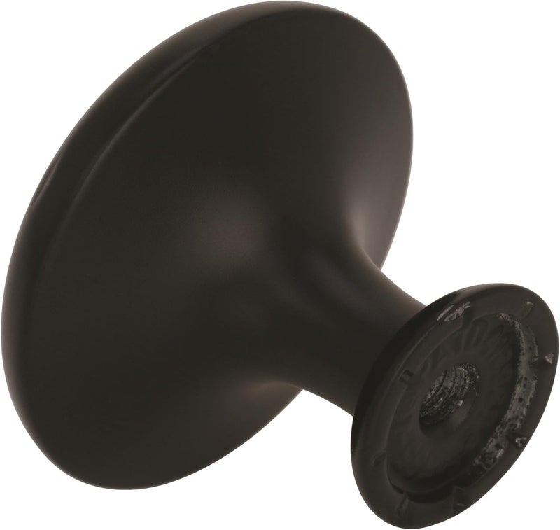 Amerock Inspirations 1-1/4in (32mm) Diameter Knob in Flat Black - Image 4