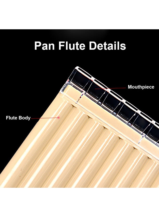 Generic - 18 Pipe Pan Flute Panpipes C Key Pan Pipes with Mouthpiece for Beginners Students - Image 1